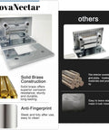 Hella Sturdy Brass Shower Door Hinges For Bathroom Glass showing chrome finish and solid brass construction.