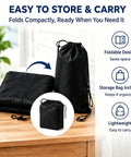 Beefy Weatherproof Cover For Electric Vehicle Charging Station Compatible With Lectron V Box 32a folded and stored in a compact black bag.