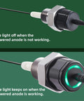 Powered Anode Rod For Water Heater Tank No More Rotten Egg Smell Easy Install Electric Anode with working indication light