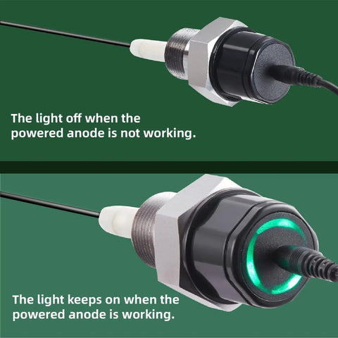 Powered Anode Rod For Water Heater Tank No More Rotten Egg Smell Easy Install Electric Anode with working indication light