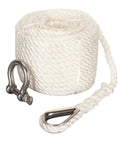 75ft Double Braid Nylon Boat Dock Line With Stainless Steel Thimble For Mooring And Towing Beefy 1565 Lbs Breaking Strength