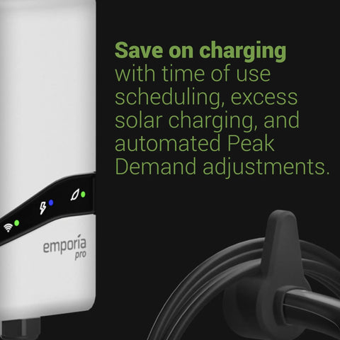 Pro Level 2 EV Charger With PowerSmart 48 Amp Fast Home Charging Hardwire Setup J1772 Connector 240V Electric Vehicle Charging Station