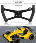 Universal Wireless Go Kart Racing Steering Wheel With Metal Alloy Frame And PU Rubber Grip for precise handling.