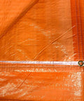 Heavy Duty Insulated Concrete Curing Blanket Cover 6x24 Foot With Foam Core And 8x8 Poly Outer Weave PE Coated Tarp Orange