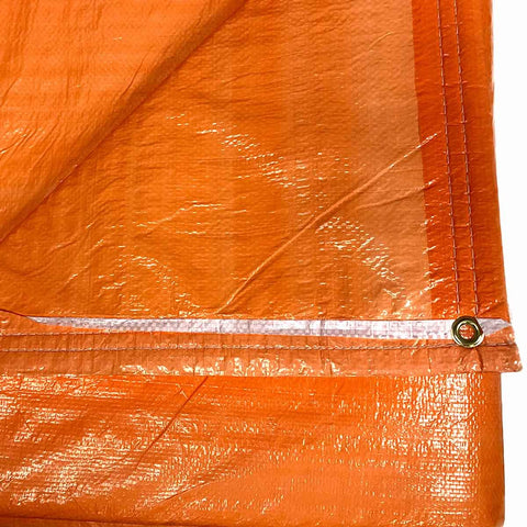 Heavy Duty Insulated Concrete Curing Blanket Cover 6x24 Foot With Foam Core And 8x8 Poly Outer Weave PE Coated Tarp Orange
