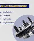 Front Wheel Bearing Hub Assembly 2 Pack For Ford F150 2000 To 2004 With ABS 5 Lug Bolts 14mm Studs Front Hub Replacement
