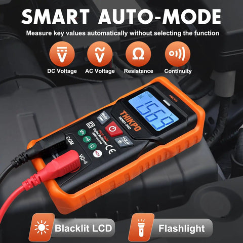 DIY Ready Digital Multimeter With 4000 Counts, NCV, Auto Ranging And Manual Mode, True RMS Readings, Backlit LCD