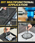 Cordless 57 In 1 Magnetic Precision Screwdriver Set With Adjustable Torque And LED Light Rechargeable Repair Tool Kit for DIY