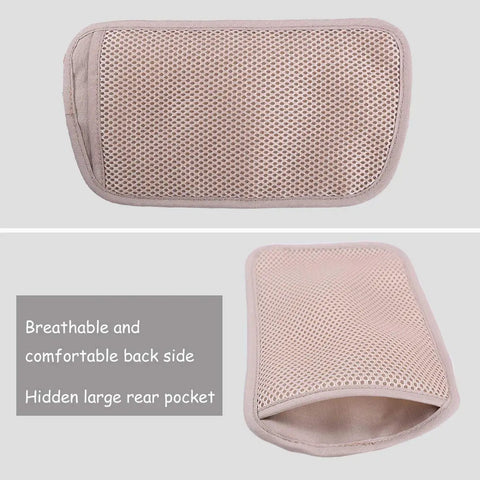 Ultra Slim RFID Blocking Travel Money Belt Hidden Under Clothes For Women And Men With Passport Holder, breathable back and pocket view