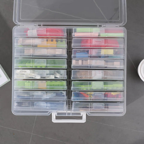 Keep Your Photos Shipshape And Stashed With This Roomy Storage Box Featuring Sixteen Secure Snap Covers For 4X6 Prints Greeting Cards Stickers And Craft Gear To Hold Your Essentials Neat As A Pin Always