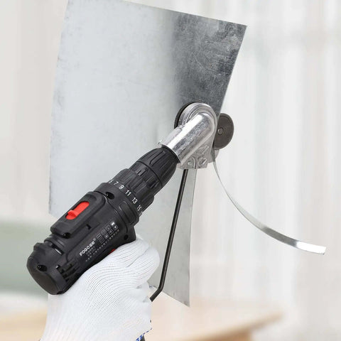 DIY Sheet Metal Nibbler Attachment For Drill 2025 Upgraded Metal Cutter With Adapter fast cutting metal sheet in action