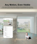 ZigBee Motion Sensor 2-Pack Wireless Motion Detector That Sends Instant Alerts and Triggers Lights in a modern living room setting.