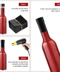 Shrink Bands 50x60mm Black Pack Of 200 Tamper Evident Seal For Hot Sauce And Other Liquids application process