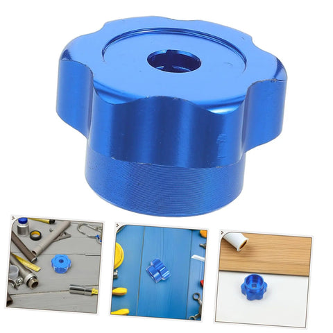Blue Alloy Valve Handwheel Knob With 6mm Hole For Outdoor Faucet Spigot Handle Replacement And Exterior Spigot Valve Stem Actuator Ergonomic Grip For Easy Quick Operation And Durable No Sweat Performance