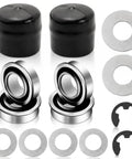 Say Bye To Wobbly Front Ends On Your Riding Mower With This Heavy Duty Bushing To Bearing Conversion Kit For Super Smooth Gliding And Trouble Free Yards Ahead featuring sealed bearings and washers.