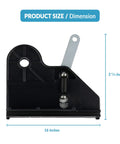 Front view of Screw Drive Carriage Replacement For Genie Garage Doors 36179R.S And 34107R.S, 16 x 3 5/8 inches, DIY friendly.