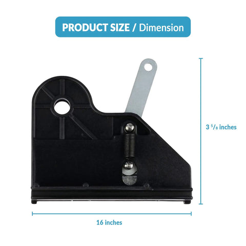 Front view of Screw Drive Carriage Replacement For Genie Garage Doors 36179R.S And 34107R.S, 16 x 3 5/8 inches, DIY friendly.