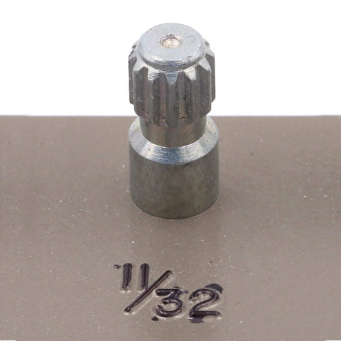 Close-up of Folding Crank Handle for 11/32 In. Spindle Casement And Awning Window Operators with low-profile design in zinc bronze finish.
