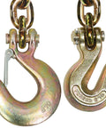 Binder Chain With Grab And Sling Hooks Grade 70 Standard Duty Three Eighths Inch By Eight Foot 6600 Pound Safe Working Load