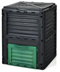 80 Gallon Outdoor Compost Bin With Top Flip Lid And Bottom Exit Door BPA Free Material Large Backyard Composter Barrel For Easy Food Waste Recycling And No Hassle Assembly