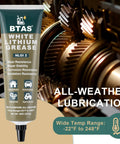 Garage Grade White Lithium Grease For Automotive Chassis And More EP Heavy Duty Lubricant For Ball Joints NLGI 2 8 Oz tube