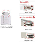 Compatibility of 8W Dimmable LED Track Light Head Kit With CRI90 Plus 5000K Daylight Adjustable Tilt 40 Degree Beam Halo Style