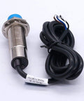 Dual Pack M18 Inductive Proximity Sensor Switch NPN NC 6-36V DC with 8mm sensing distance, metal cylindrical housing, coiled cable