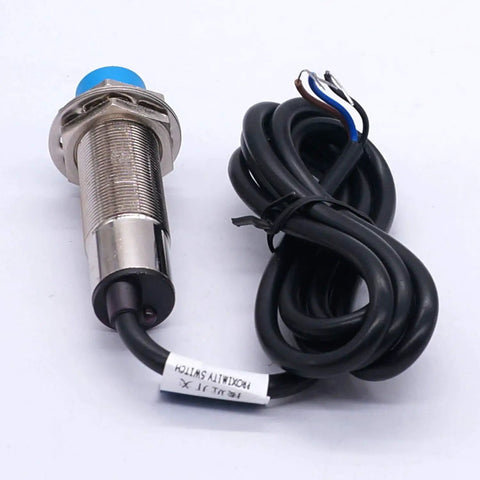 Dual Pack M18 Inductive Proximity Sensor Switch NPN NC 6-36V DC with 8mm sensing distance, metal cylindrical housing, coiled cable