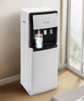 Bottom Load Water Cooler Dispenser With Hot And Cold Water, 1.32 Gal Hot Water And 0.53 Gal Cold Per Hour in a modern kitchen