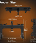 3 Point Quick Hitch For Category 1 Tractors With 3000 Lbs Lift Capacity product size dimensions diagram