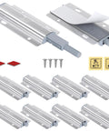 Push To Open Magnetic Cabinet Latches 10 Pack Heavy Duty Touch Latches For Kitchen Cabinets And Drawers No Handles No Knobs Sleek Knob Free Front Doors With Long Stroke And Easy Press Release shown with installation accessories