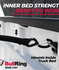Retractable Tie Down Anchors Inner Bed Mount 2 Pack Chevy GMC Trucks Flush Mount, secure attachment point in truck bed.