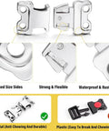 Fast Release Stainless Steel Dog Collar Buckle For Small Medium Large Dogs Rustproof Water Resistant Easy On Off Training Collar Buckle 2.25mm For All Breeds; metal buckle details with flexible design, rustproof and durable