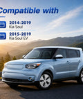 Solid Rear Wheel Hub Bearing With Abs Speed Sensor For Kia Soul And Soul Ev Built Tough Plug And Play Swap That Drops Right In With Durable Heat Resistant Housing And Easy Install 58980B2050, Kia Soul EV parked in scenic location.