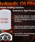 Hydraulic Oil Filter 6677652 for All In One Heavy Duty Filter Kit For MT52 MT55 MT85 MT100 Mini Track Loaders