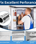 Fridge Ice Maker Coupling Replacement Part For Common Refrigerator Models No Brainer Install Durable Water Line Connector Fits 7GS2SHAXMS00 ED2LHAXMB10 920920 8206688 2198627 AP6006687 PS11739763, metal coupling