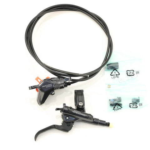 Deore BR-M6100 Disc Brake Metallic Rear Mount For Mountain Bikes With Beefy Stopping Power, 2-Piston Caliper and hose