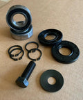 Heavy Duty Spindle Rebuild Kit With C3 Clearance Bearings, High Temp Grease Upgrade, Removable Seals, Snap Rings, Grade 8 Spindle Bolt, And Belleville Washers For Thermal Stability And Longer Bearing Life for deck spindle repair