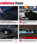 Installation steps for Rubber Jack Pad Set For Corvette C5 C6 C7 C8 With 4 Piece Set And Storage Bag.
