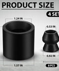 Low Profile Trailer Door Holder Kit With Rubber Bumpers Four Sets RV Camper Cargo Horse Trailer Includes Screws Sizes Shown