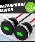 12V LED Turn Signal Indicators 2 Pack Waterproof Panel Mount Lights With Left And Right Arrows For Car Dash And Boat Use High Brightness