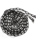 Rolled Beefy 19Ft Black Chain For Pendant Lights And Ceiling Fixtures, Extra Chain For High Ceilings, Rugged Industrial Look