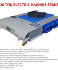 Heavy Duty Machinery Mover 20T Electric Remote Control Skate For Industrial Equipment Dolly measures 740x640mm with blue top.