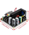 Beefed-Up 900W DC Boost Converter from 8-60V to 10-120V with 15A output, dimensions in inches and cooling fan visible