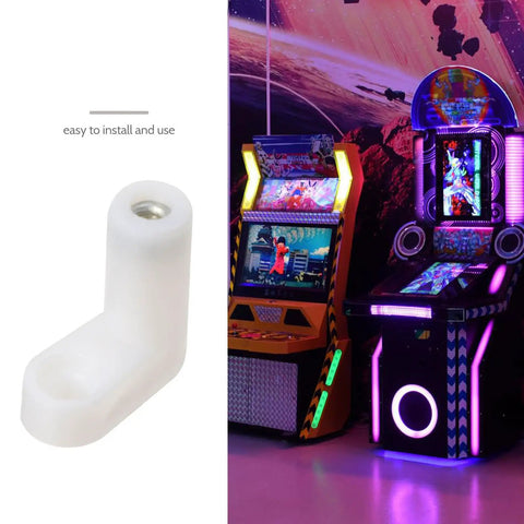 Easy To Use White Plastic L Brackets 100 Pack For Furniture Legs Shelves And DIY Repairs with arcade machines backdrop