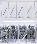 Stainless Steel Cotter Pin Kit 550 Pcs U Pins Assortment Box With Multiple Size Fasteners For Automotive And Home DIY Projects Rust Resistant Durable Split Pins