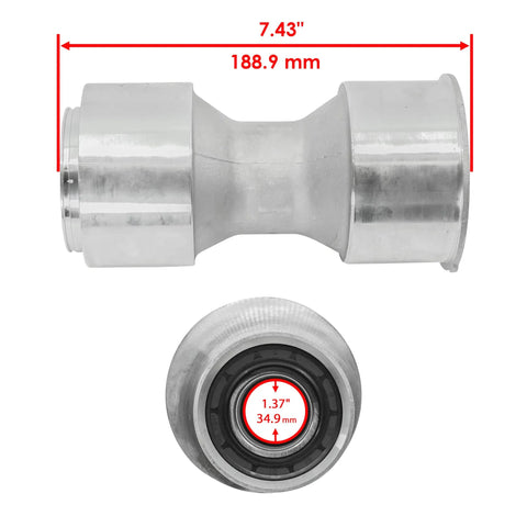 Trail Beast Rear Axle Bearing Carrier Hub For Yamaha Raptor 125 YFM125 And Raptor 250 YFM250 ATV Wheel Hub Assembly, 7.43" length