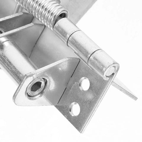 Spring Loaded Cabinet Door Hinge 90 Degree Cold Rolled Steel Construction for Kitchen Cabinets close-up view of hinge and spring