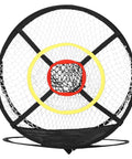 Dope Golf Chipping Net With Ball Return System And Hitting Mat for backyard practice showing front view