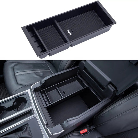 Center Console Organizer Tray For Ford F Series Trucks 2015 To 2024 F150 F250 F350 F450 And Expedition Half Size Pallet Insert